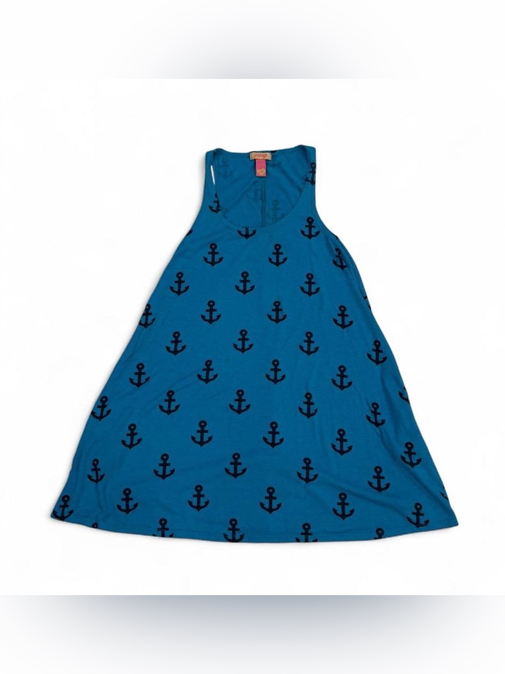 Y2K Vintage Primp blue anchor mini dress with pockets